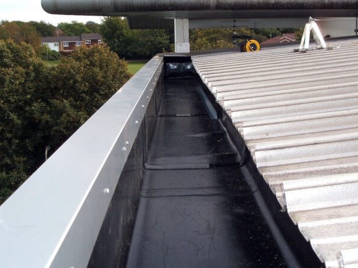 Apartment Building Gutters